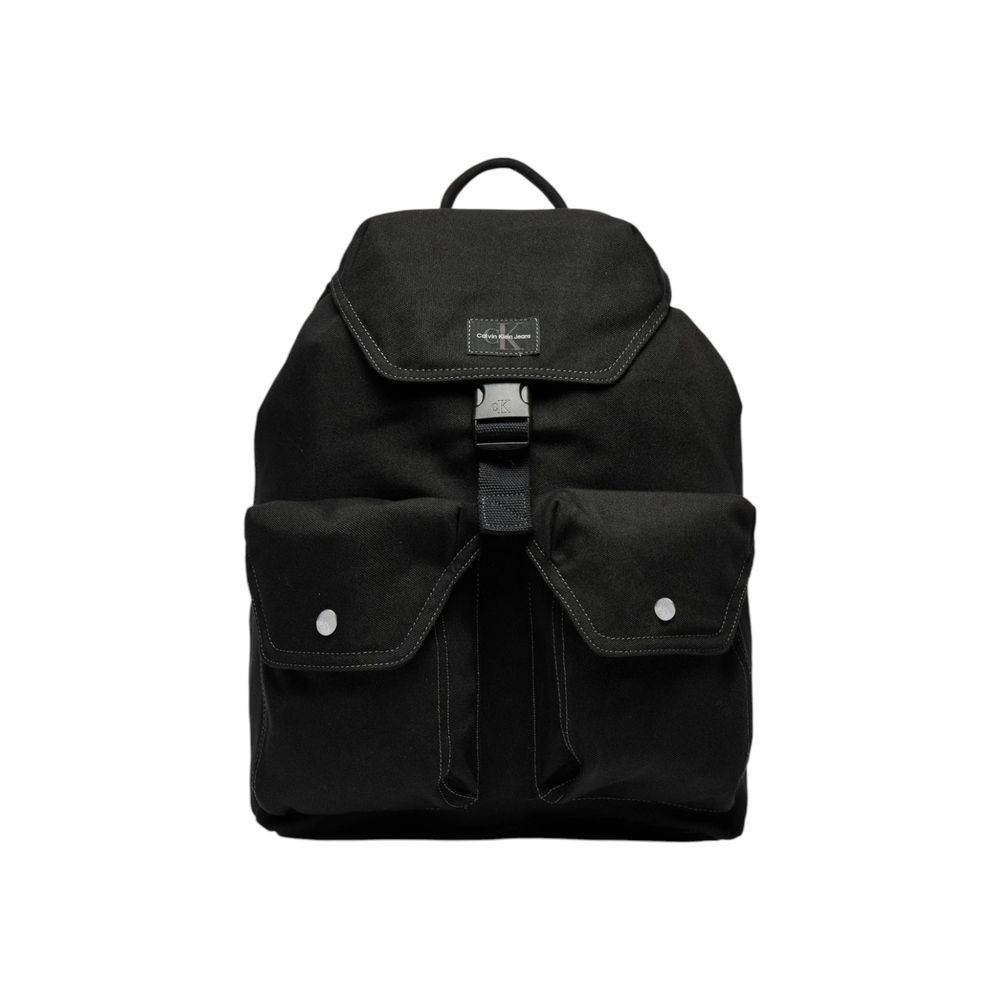 Calvin Klein Jeans Black Recycled Polyester Backpack