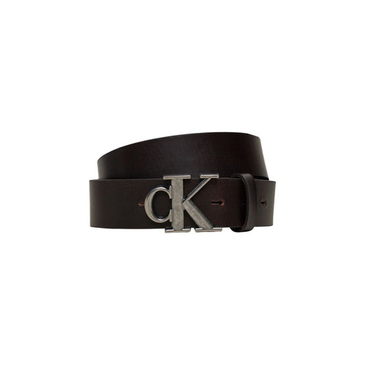 Calvin Klein Jeans Brown Leather Belt - 110 cm / 44 Inches