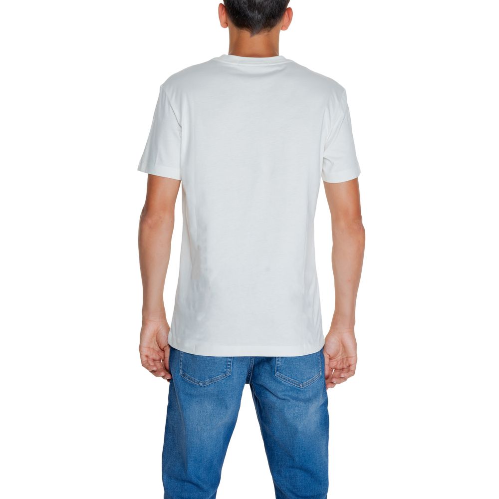 Calvin Klein Jeans Cream Cotton T-Shirt - IT48 | L