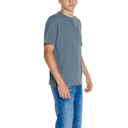 Calvin Klein Jeans Gray Cotton Rigenerato T-Shirt - IT54 | XXL