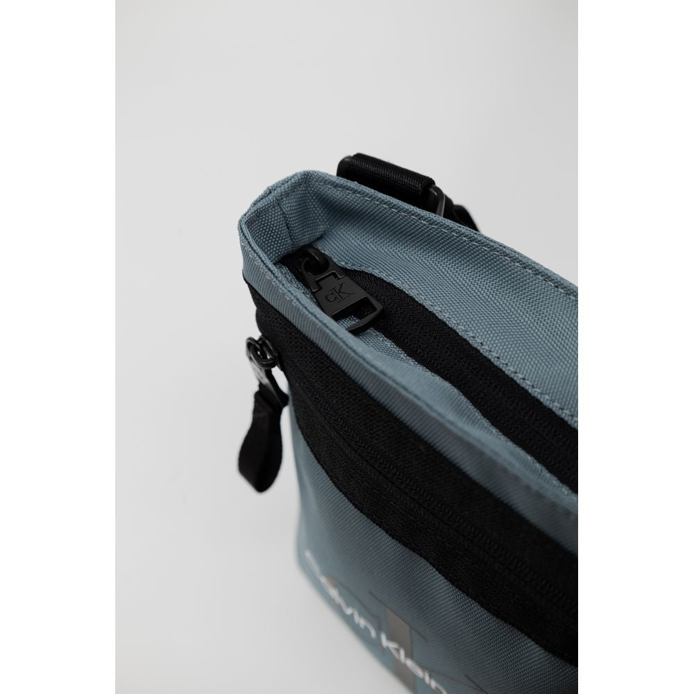 Calvin Klein Jeans Light Blue Recycled Polyester Messenger Bag