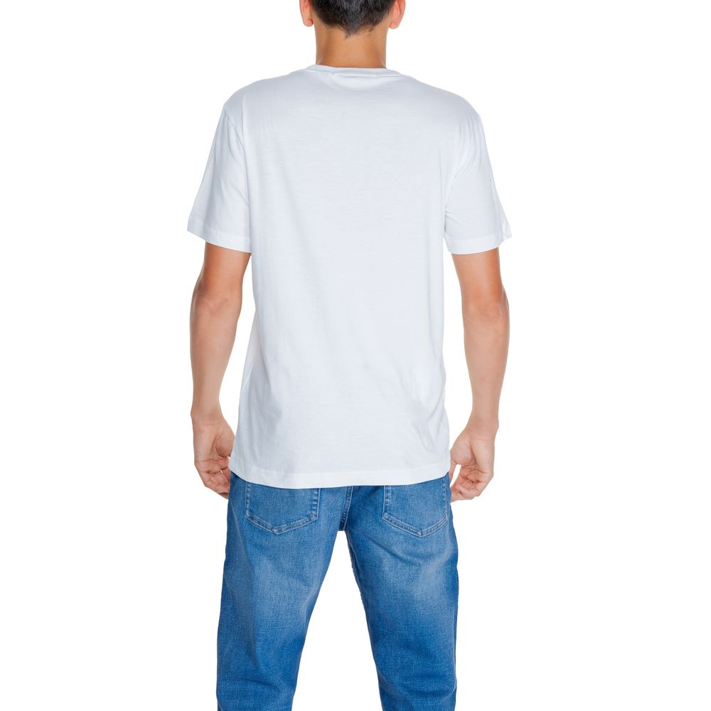 Calvin Klein Jeans White Cotton Rigenerato T-Shirt - IT52 | XL