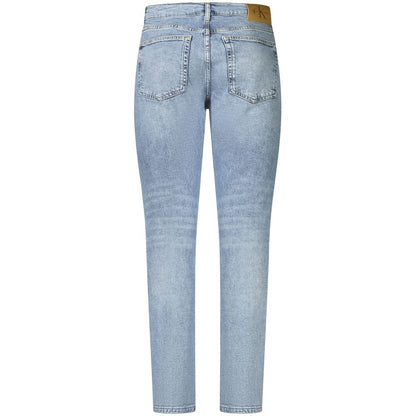 Calvin Klein Light Blue Cotton Men Jeans