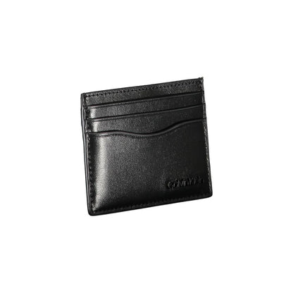 Calvin Klein Sleek Black Leather Card Holder