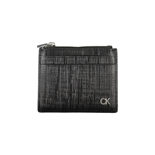 Calvin Klein Sleek Leather Card Holder with Zip Closure