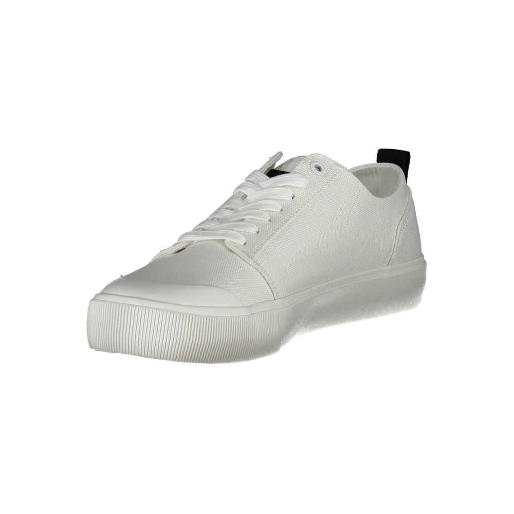 Calvin Klein White Cotton Men Sneaker