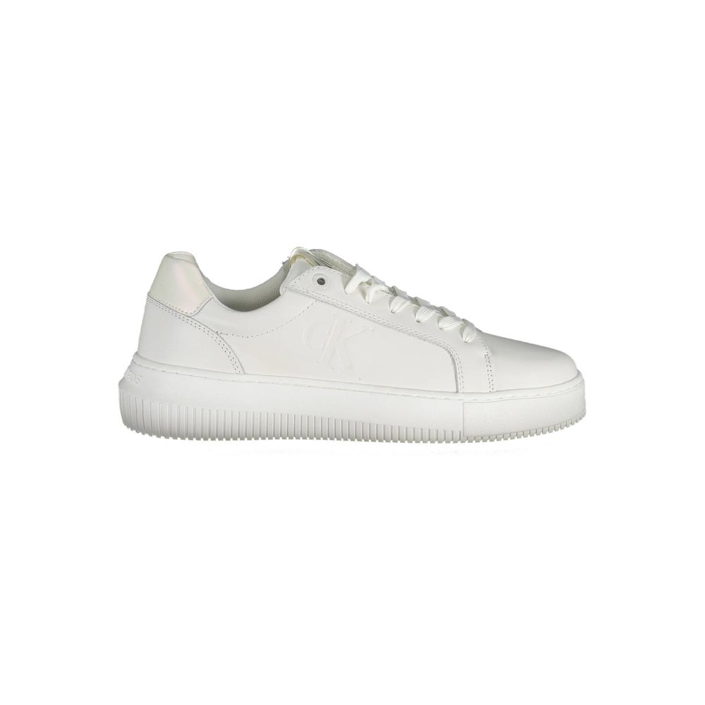 Calvin Klein White Leather Women Sneaker