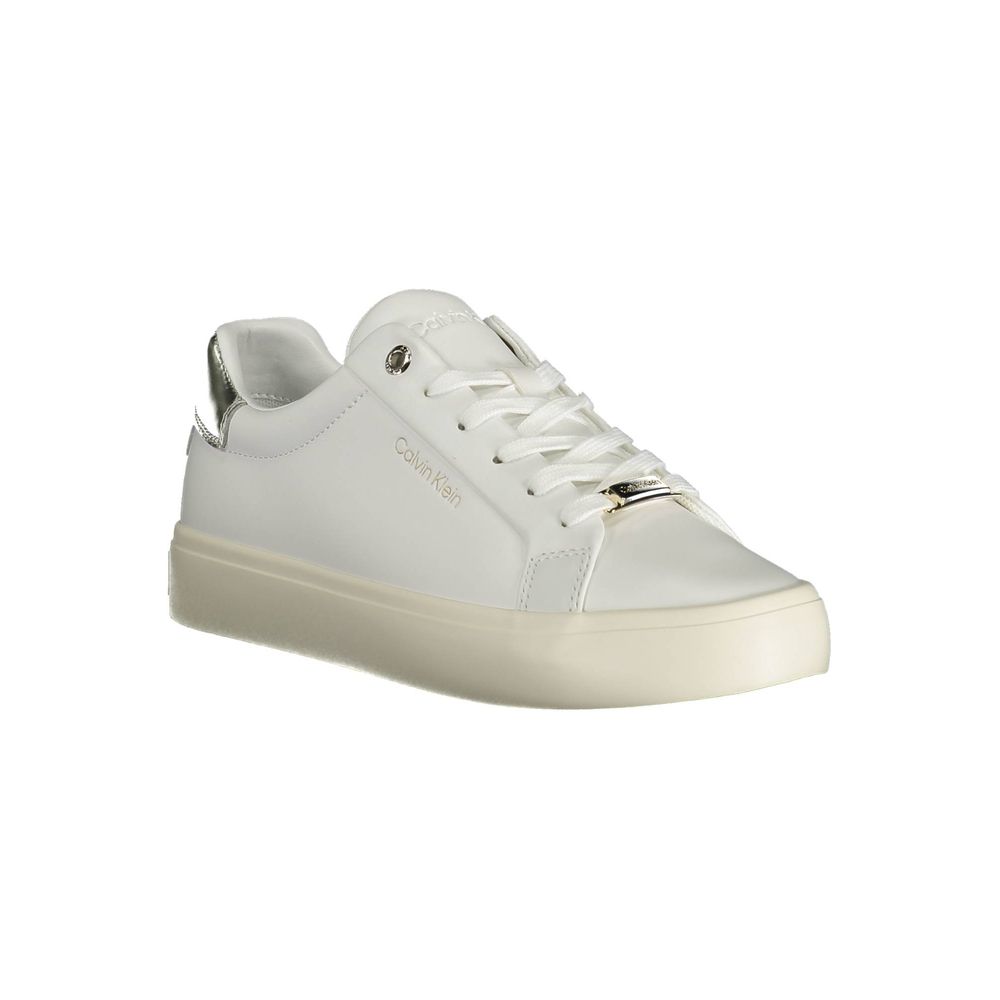 Calvin Klein White Leather Women Sneaker