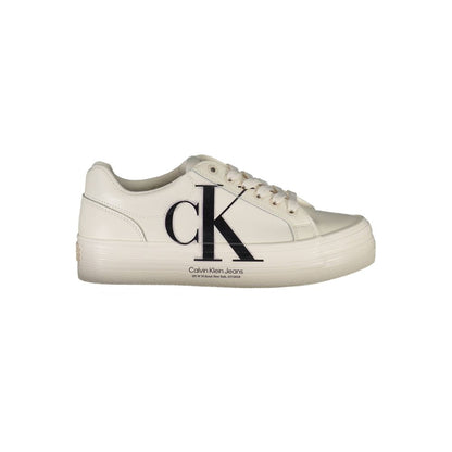 Calvin Klein White Leather Women Sneaker