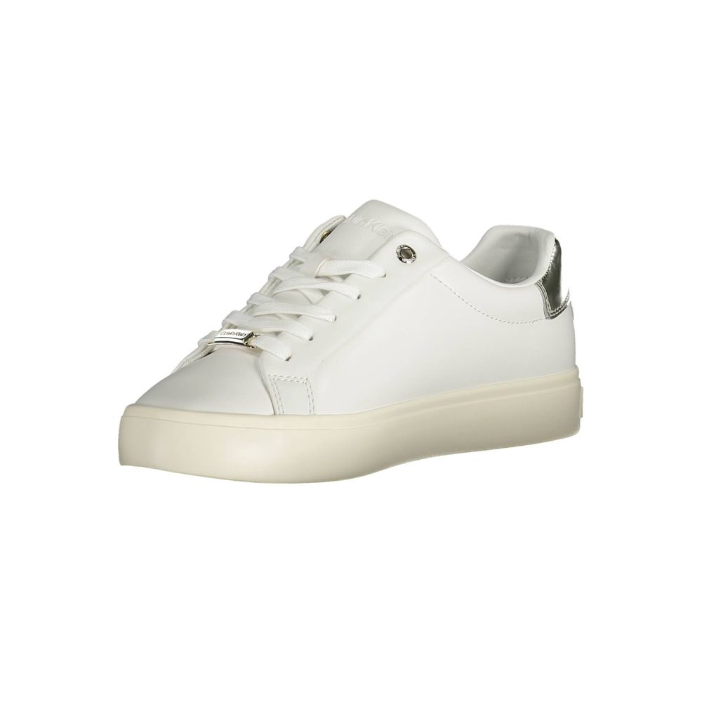 Calvin Klein White Leather Women Sneaker