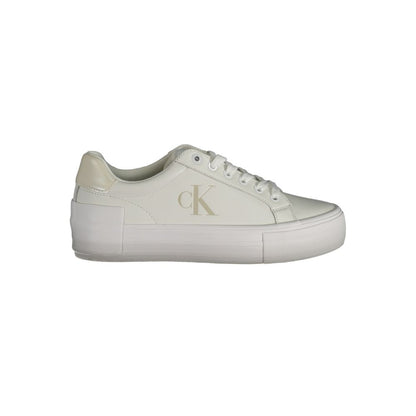 Calvin Klein White Leather Women Sneaker - EU40/US10