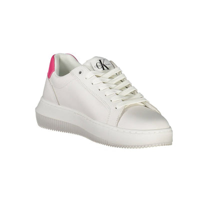 Calvin Klein White Leather Women Sneaker - EU41/US11