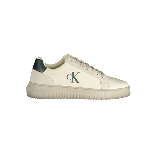 Calvin Klein White Polyester Sneaker - EU44/US11