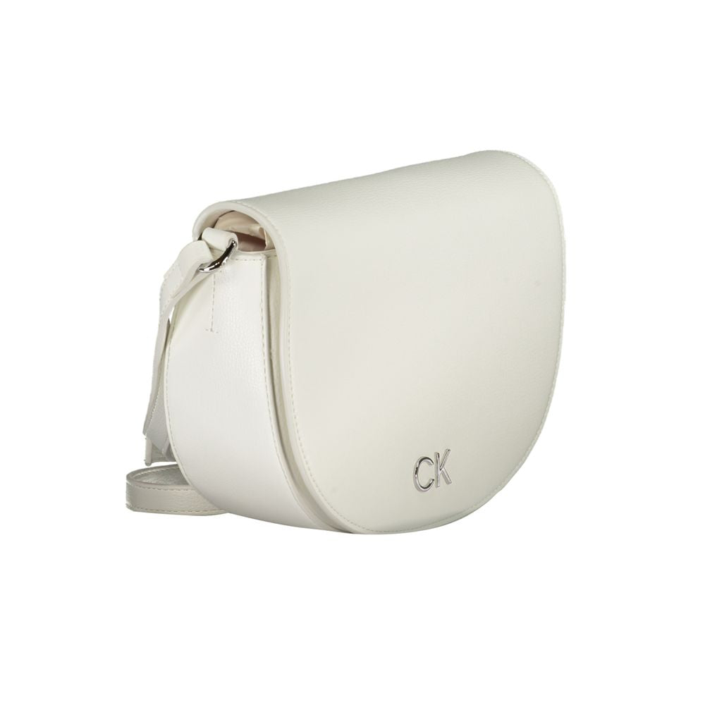 Calvin Klein White Polyethylene Handbag