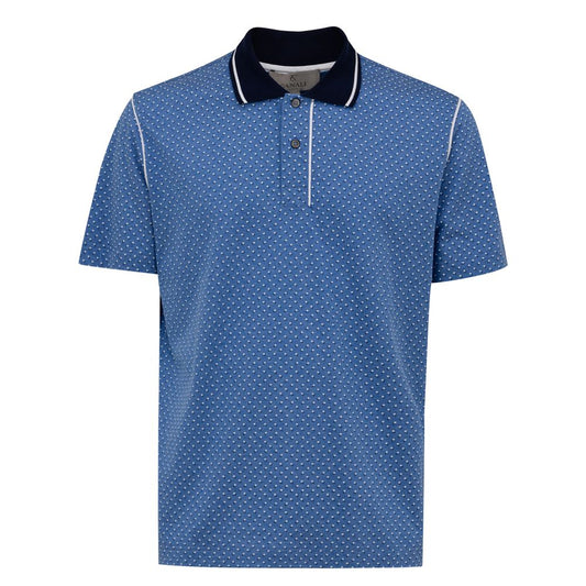 Canali Blue Cotton Polo Shirt - IT50 | L