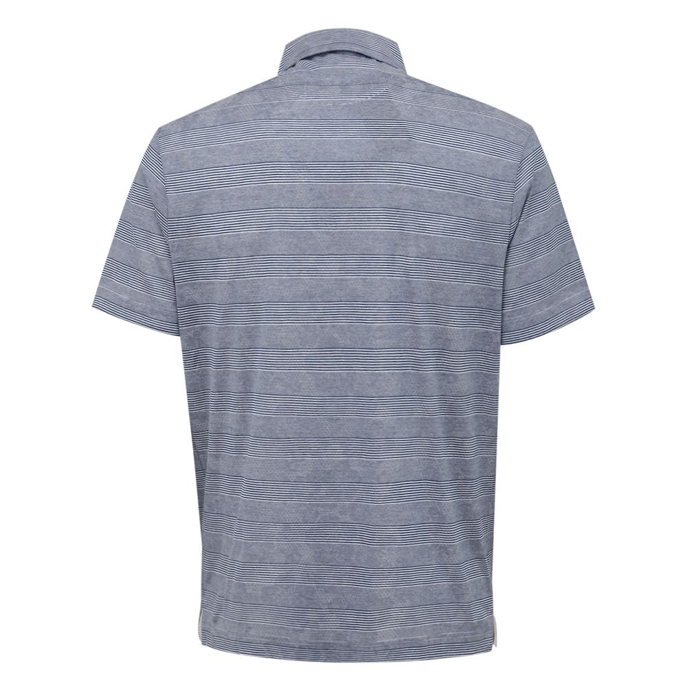 Canali Blue Cotton Polo Shirt - IT50 | L