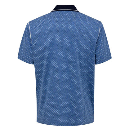 Canali Blue Cotton Polo Shirt - IT50 | L