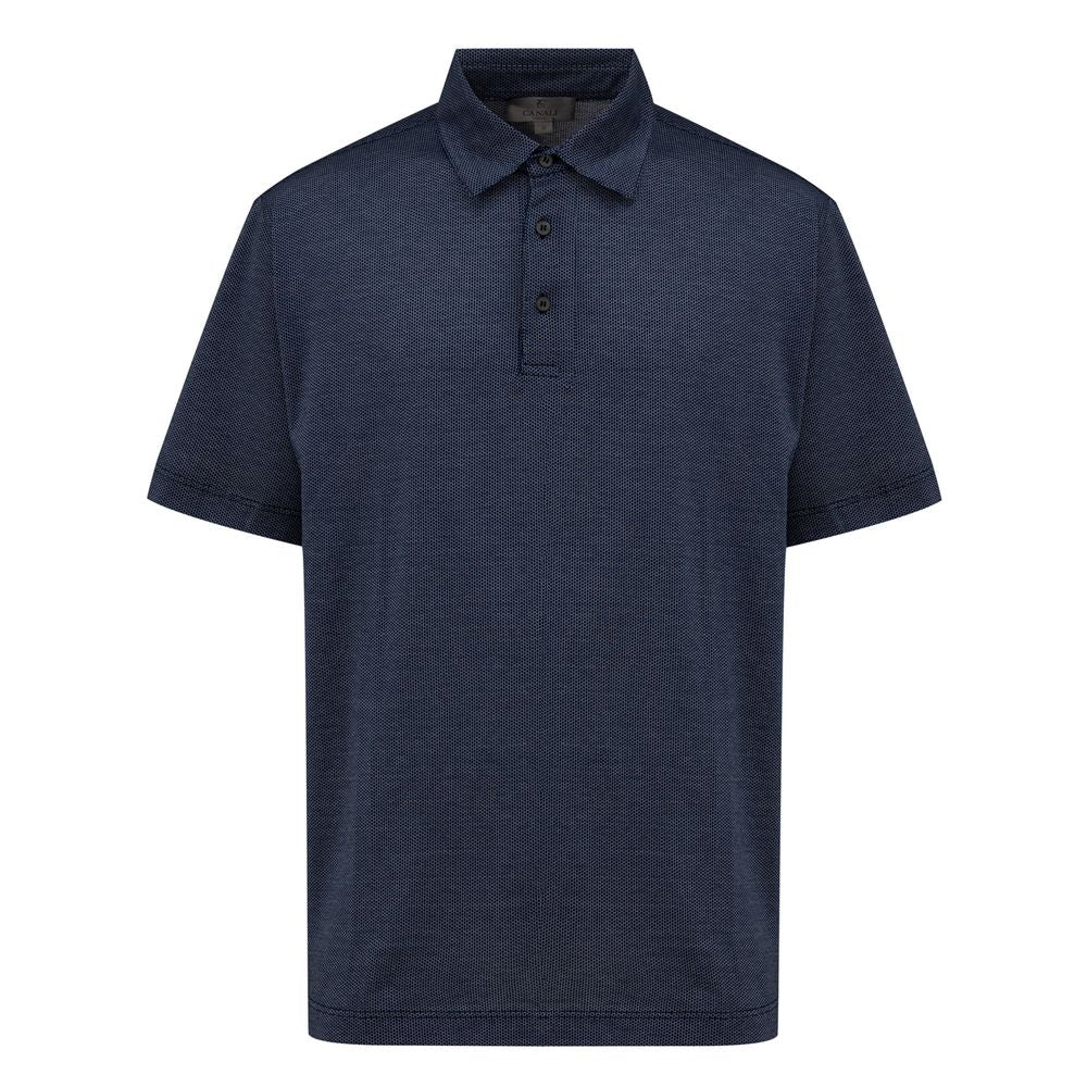 Canali Blue Cotton Polo Shirt - IT50 | L