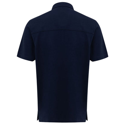 Canali Blue Cotton Polo Shirt - IT50 | L