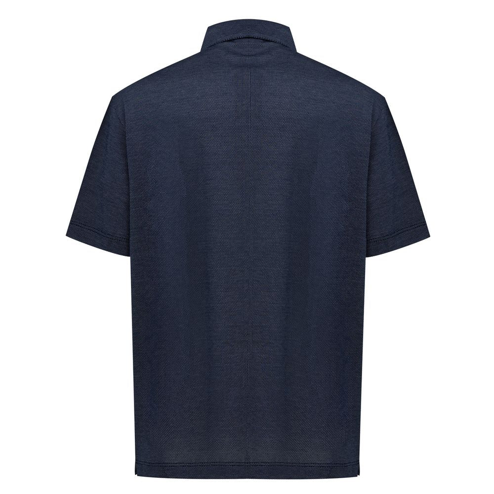 Canali Blue Cotton Polo Shirt - IT50 | L