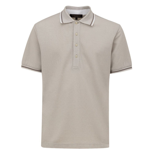 Canali Gray Cotton Polo Shirt - IT48 | M