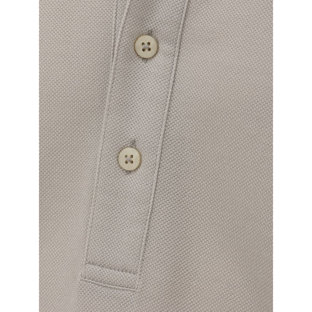 Canali Gray Cotton Polo Shirt - IT48 | M