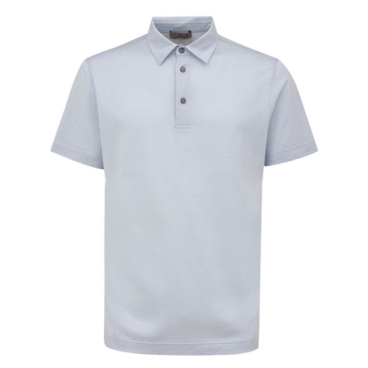 Canali Light Blue Cotton Polo Shirt - IT50 | L