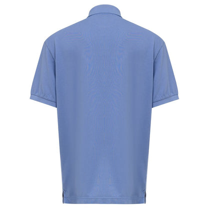 Canali Light Blue Cotton Polo Shirt - IT52 | XL