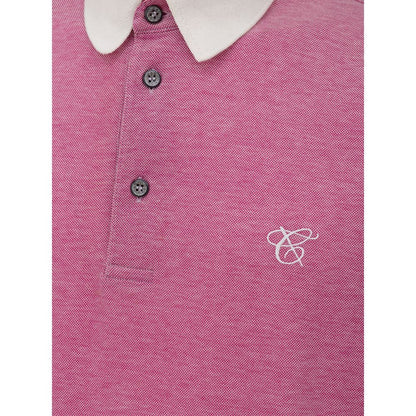 Canali Pink Cotton Polo Shirt - IT50 | L