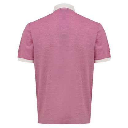 Canali Pink Cotton Polo Shirt - IT50 | L