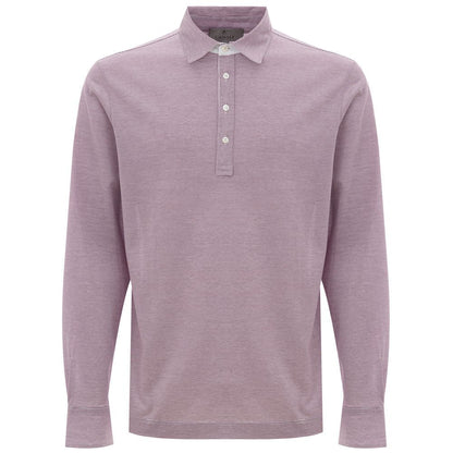 Canali Pink Cotton Polo Shirt - IT50 | L