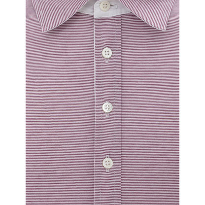 Canali Pink Cotton Polo Shirt - IT50 | L