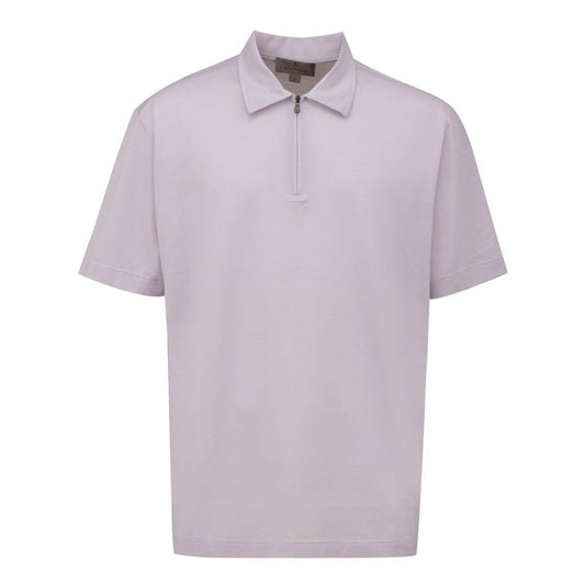 Canali Purple Cotton Polo Shirt - IT56 | 3XL