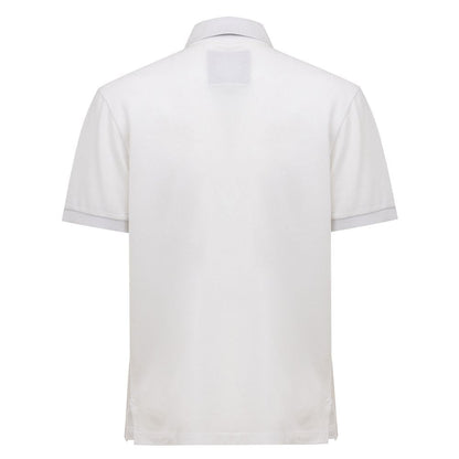 Canali White Cotton Polo Shirt - IT50 | L