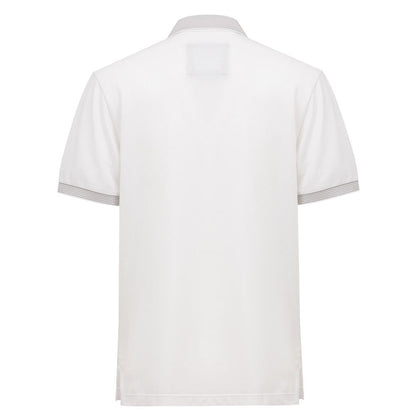 Canali White Cotton Polo Shirt - IT50 | L