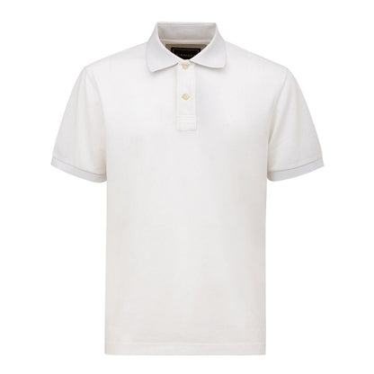 Canali White Cotton Polo Shirt - IT50 | L