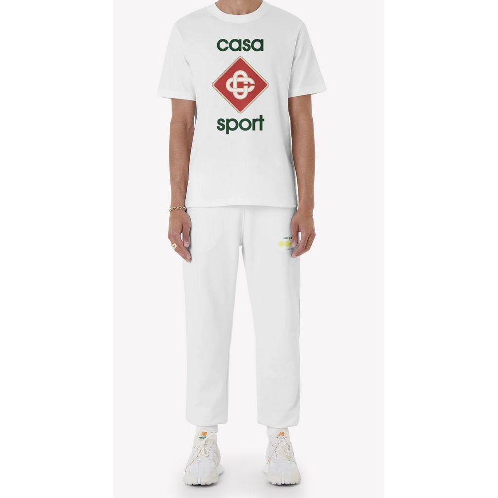 Casablanca White Cotton T-Shirt