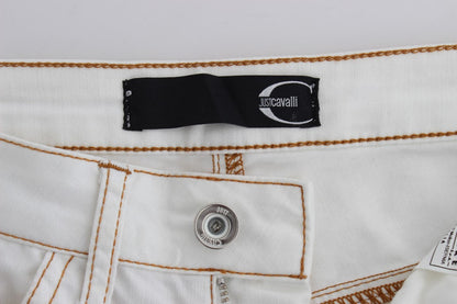 Cavalli Chic White Slim Fit Denim - W26