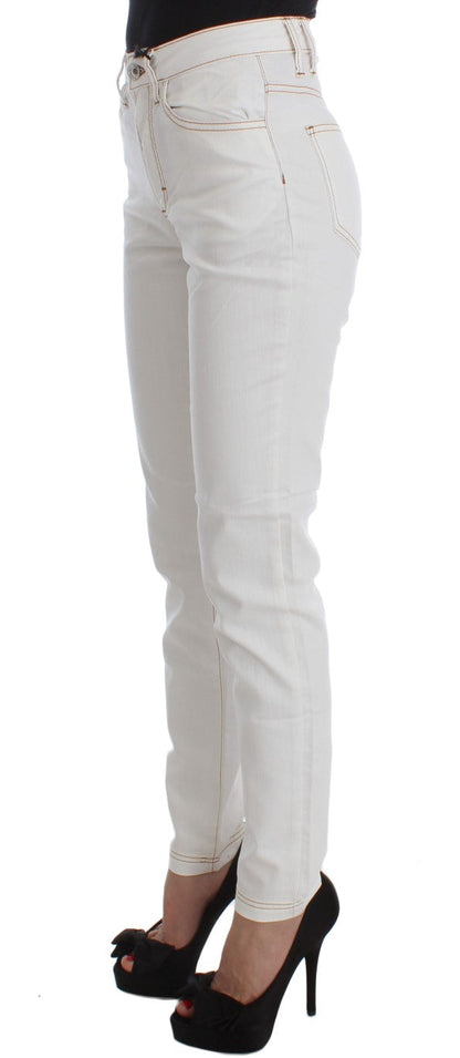 Cavalli Chic White Slim Fit Denim - W26