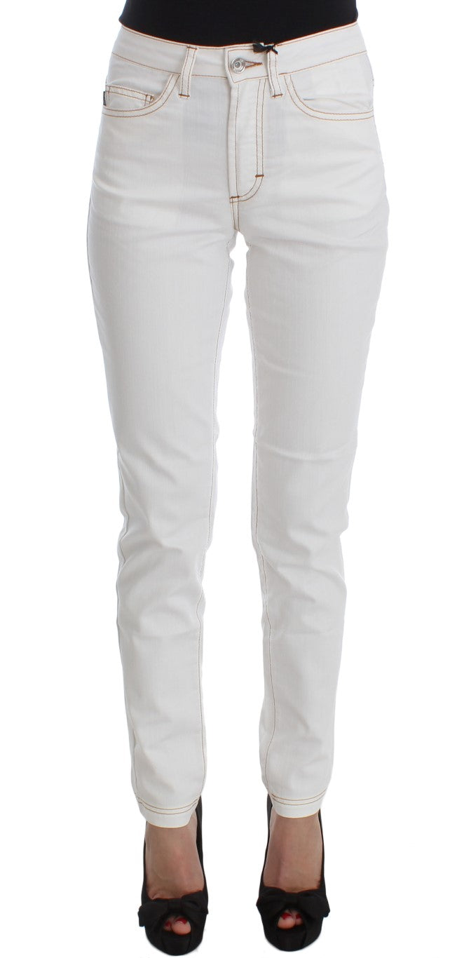 Cavalli Chic White Slim Fit Denim - W26