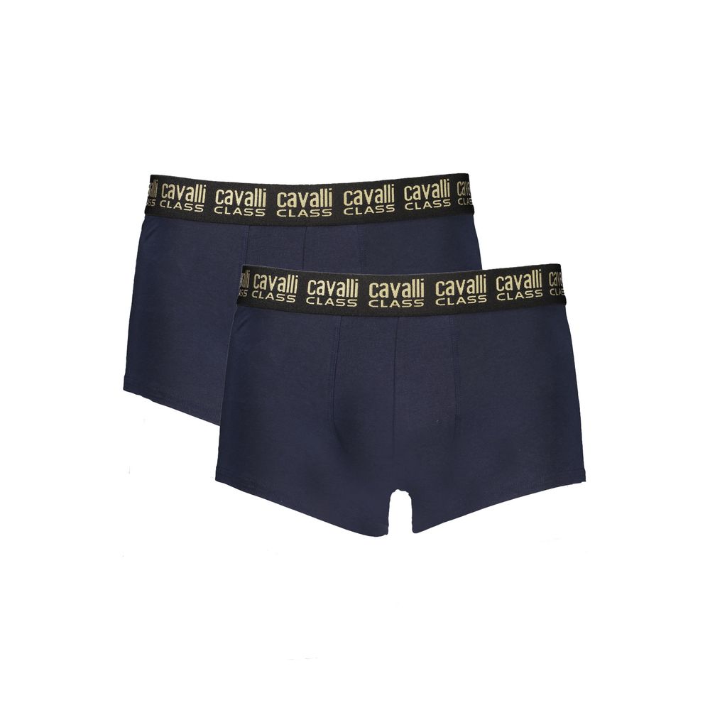 Cavalli Class Blue Cotton Men Boxer - S