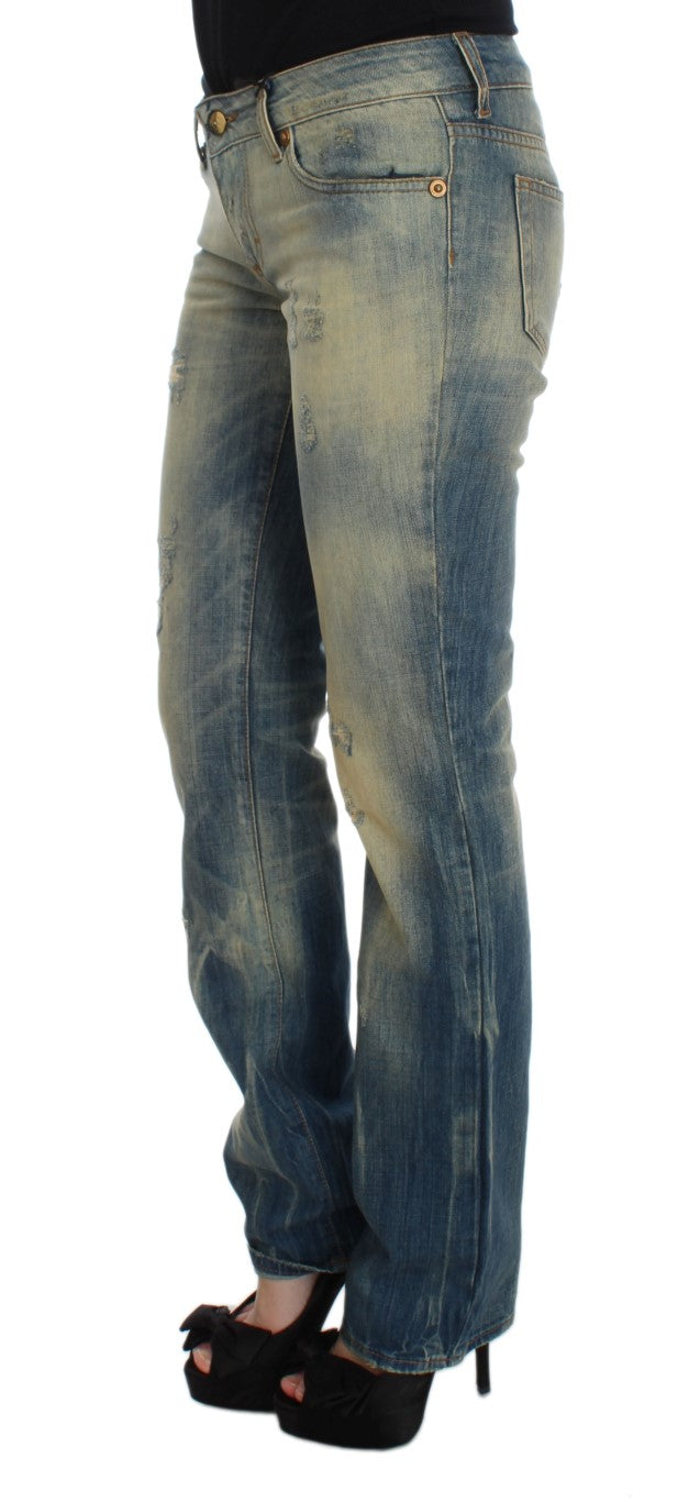 Cavalli Elegant Slim Bootcut Blue Jeans - W26