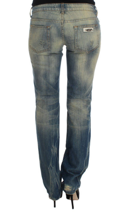 Cavalli Elegant Slim Bootcut Blue Jeans - W26