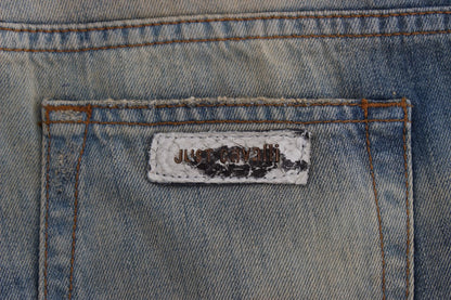 Cavalli Elegant Slim Bootcut Blue Jeans - W26