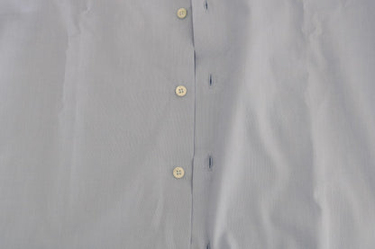 Cavalli Light Blue Cotton Dress Shirt - 39