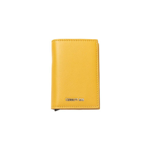 Cerruti 1881 Yellow Leather Mens Wallet