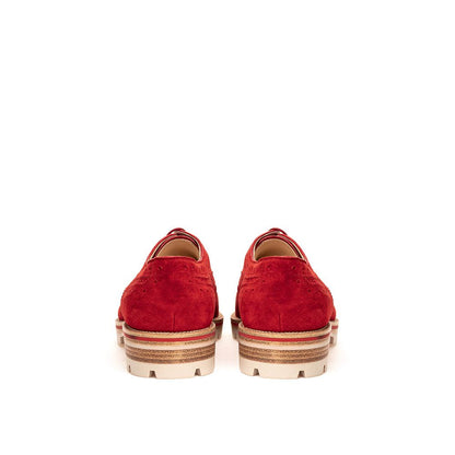 Christian Louboutin Red Suede Flat Shoe - EU36/US6