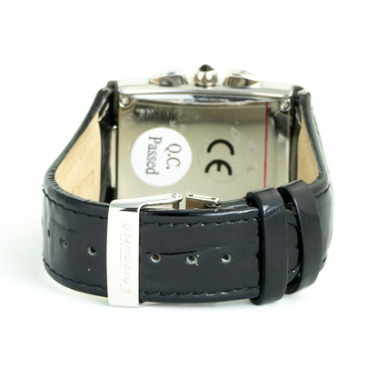 Chronotech Black Leather Watch