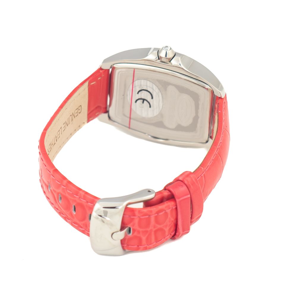 Chronotech Red Leather Watch