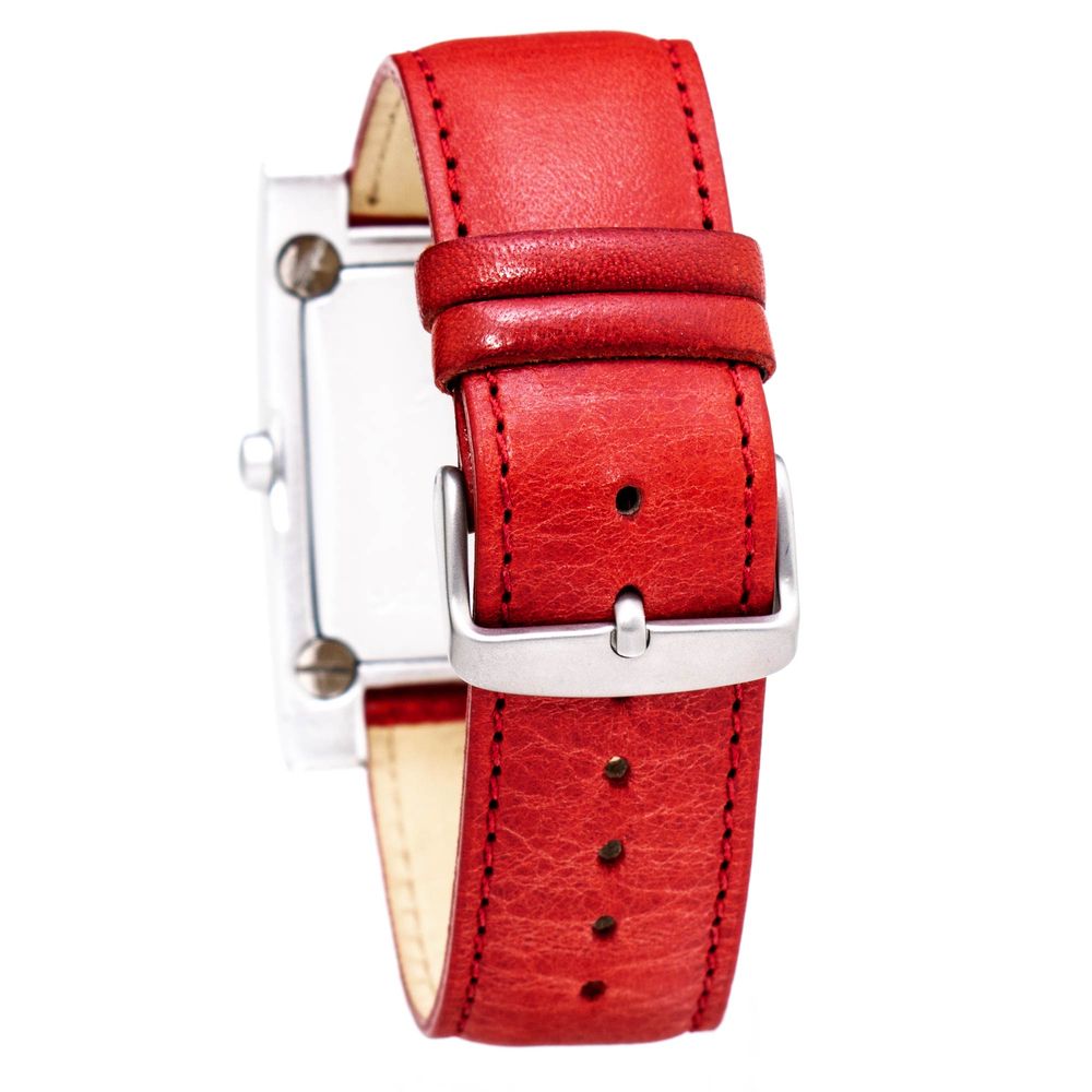 Chronotech Red Leather Watch